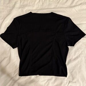 SHEIN Classic Black Cropped Tee - Small